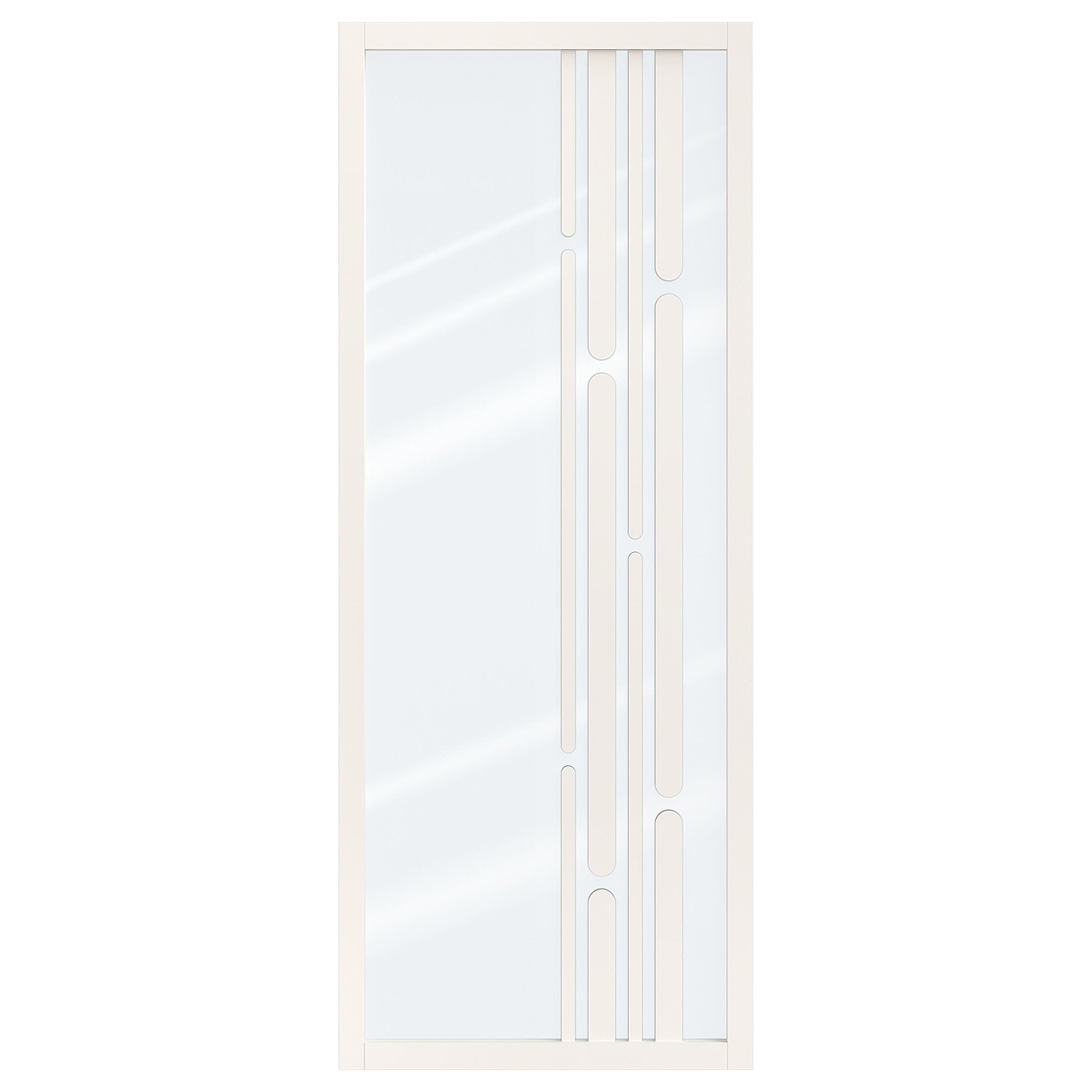 Binnendeur Skantrae SSL 14624 Blank Glas Wit Gelakt